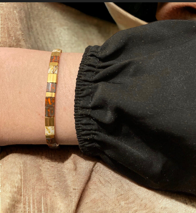 Bracelet Miyuki Tina, bracelet miyuki tila boho chic