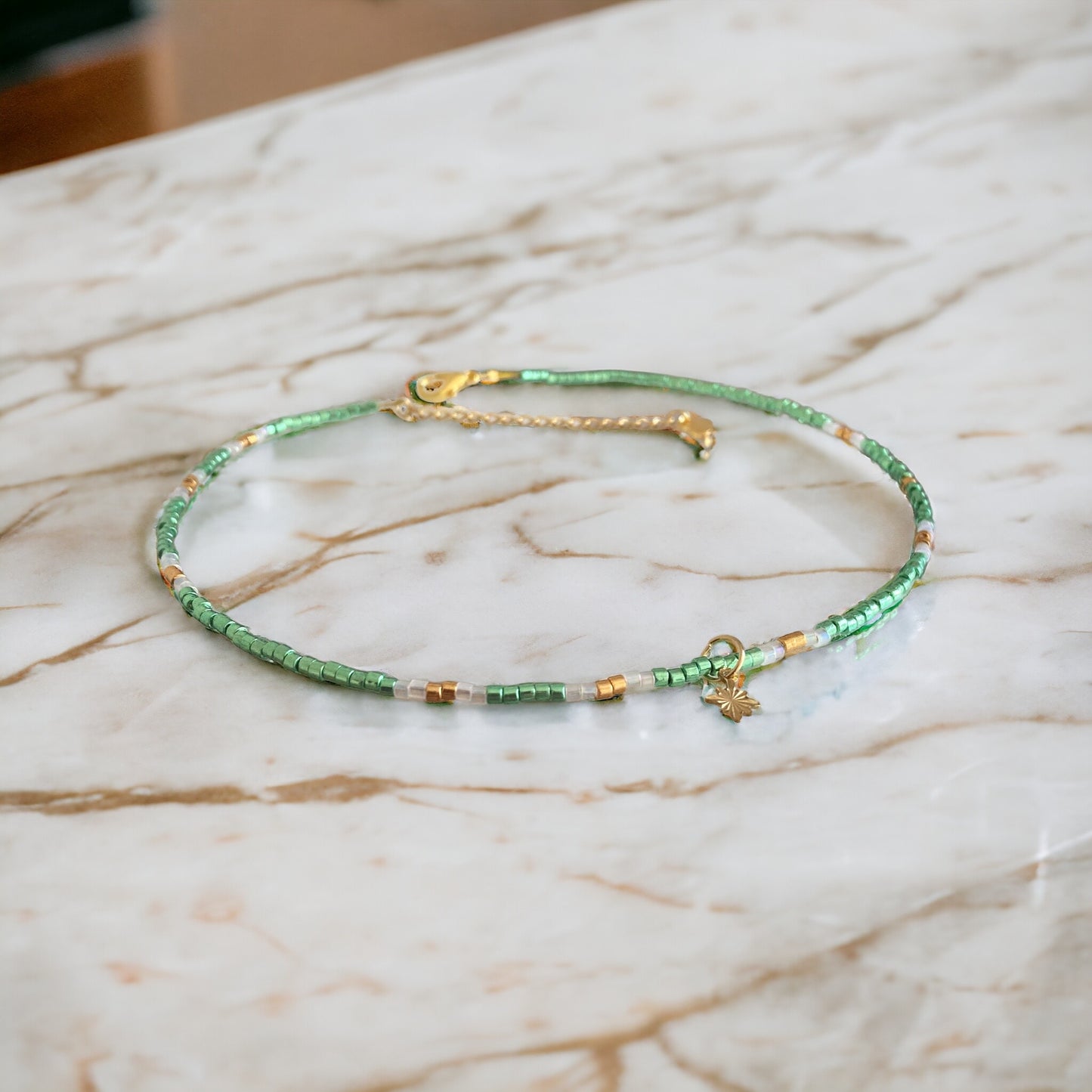 Collier Miyuki : Minty collier en perles minuscule Miyuki