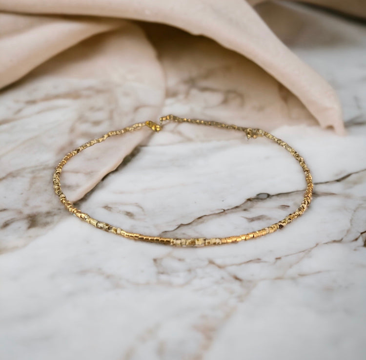 Collier miyuki Louisa perles japonaises et acier inoxydable