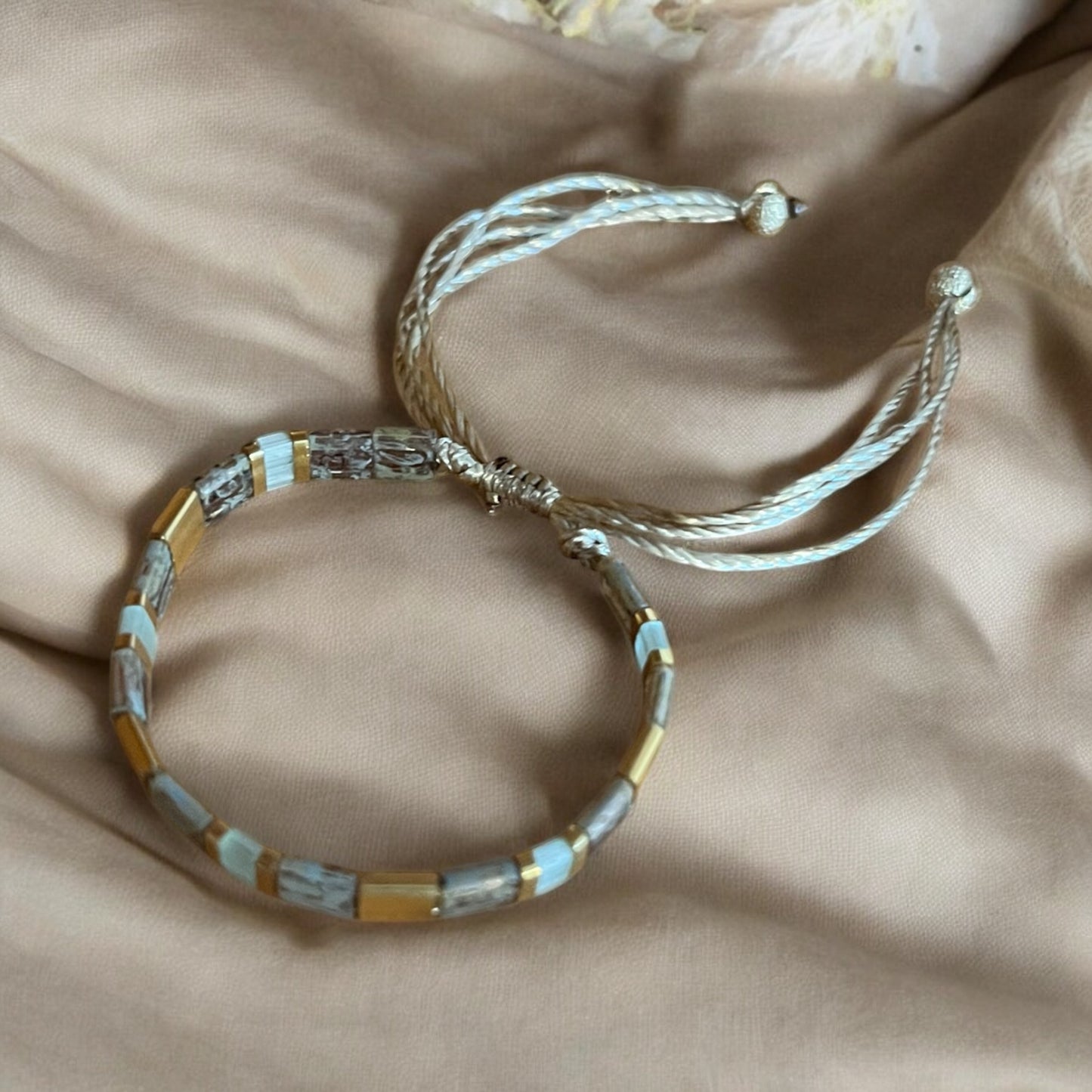 Cassidy | Bracelet enfants de perles Miyuki Tila ajustable