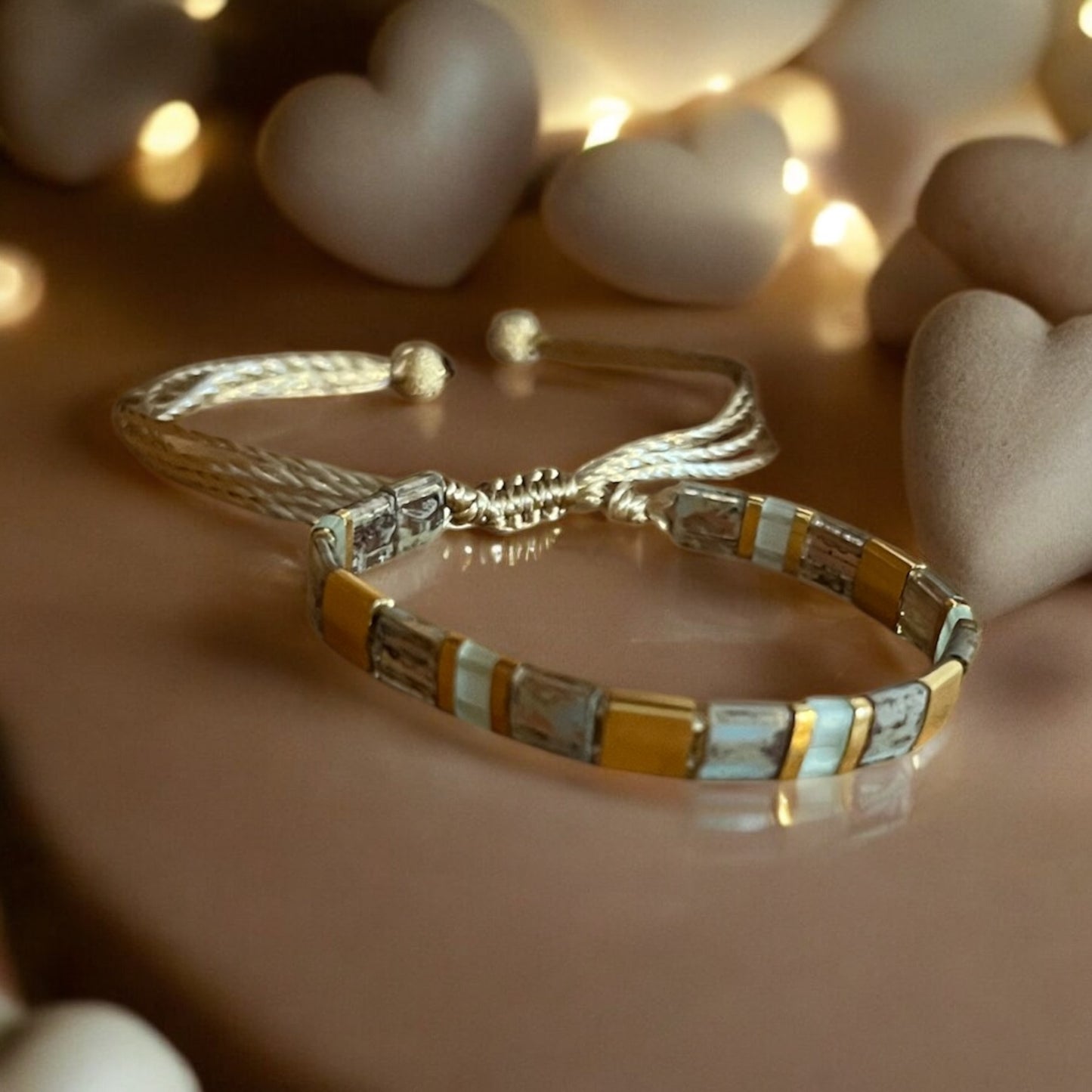 Cassidy | Bracelet enfants de perles Miyuki Tila ajustable