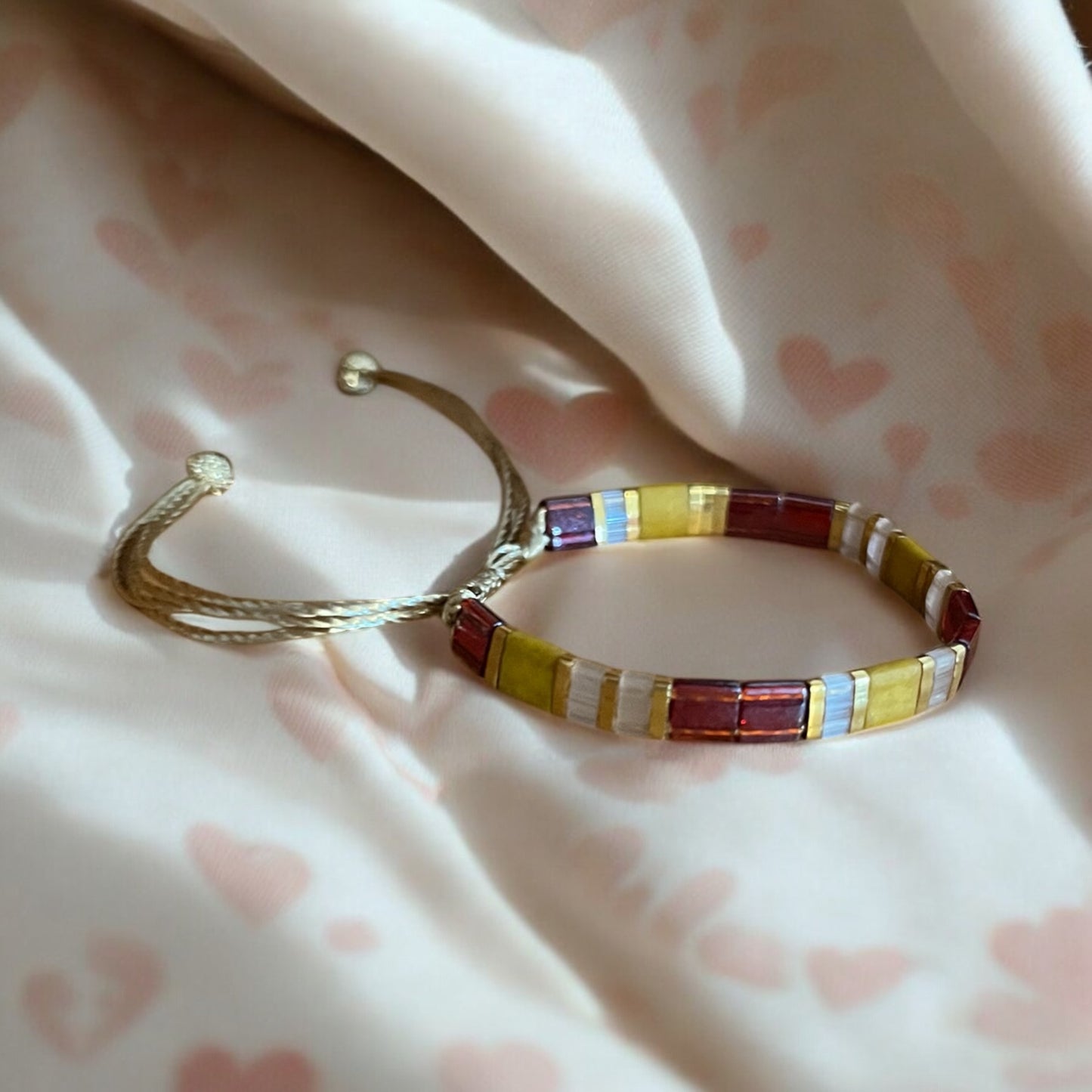 Judith | Bracelet enfants de perles Miyuki Tila ajustable
