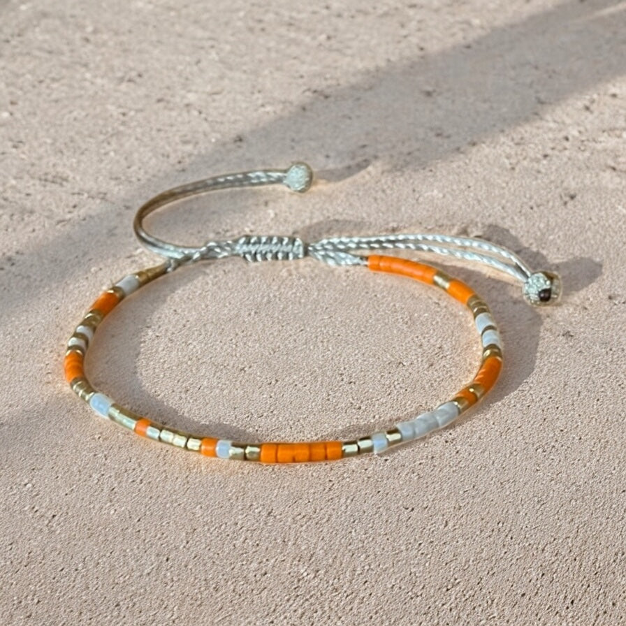 Bracelet Miyuki: Été indien |bracelet minimaliste de perles Japonaises