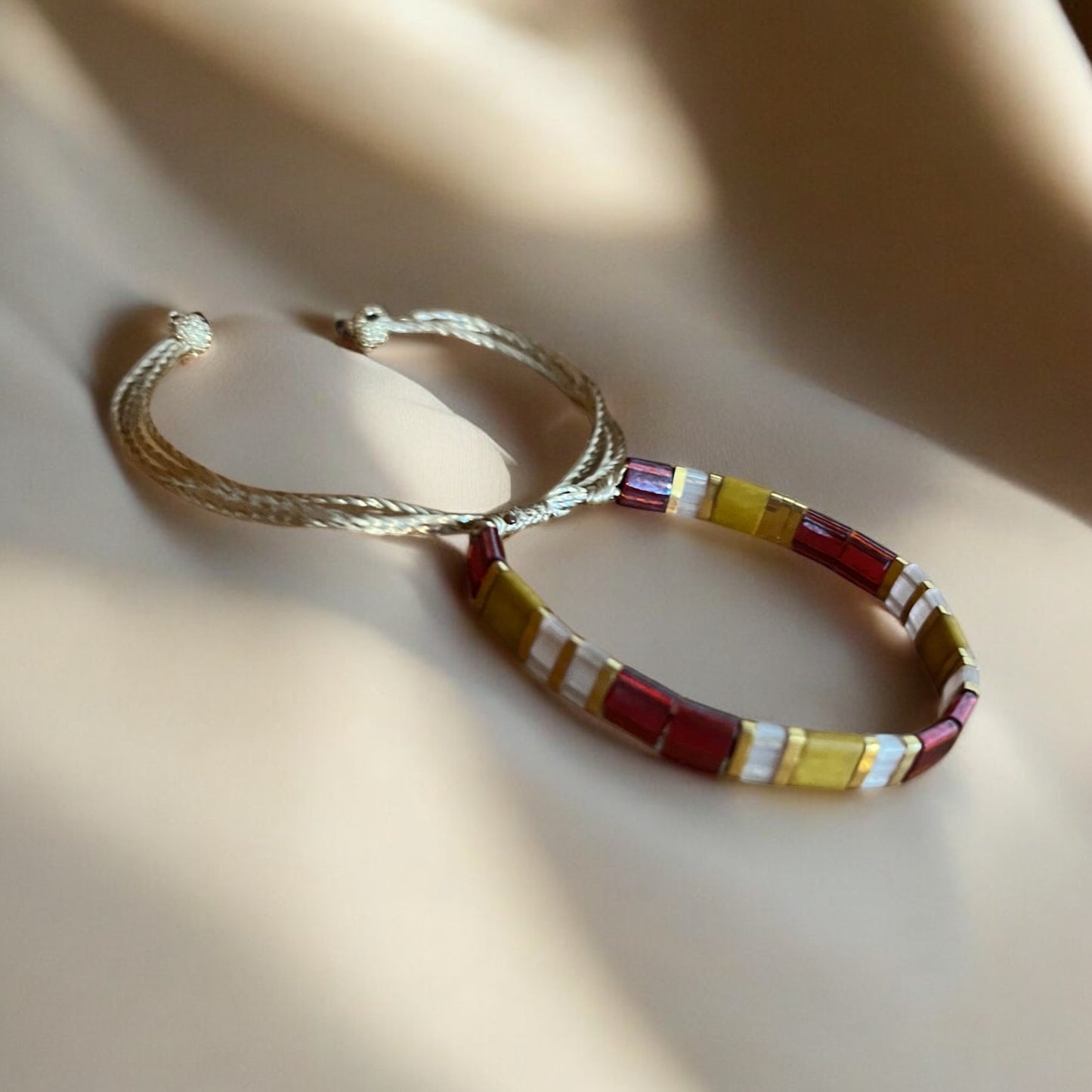 Judith | Bracelet enfants de perles Miyuki Tila ajustable