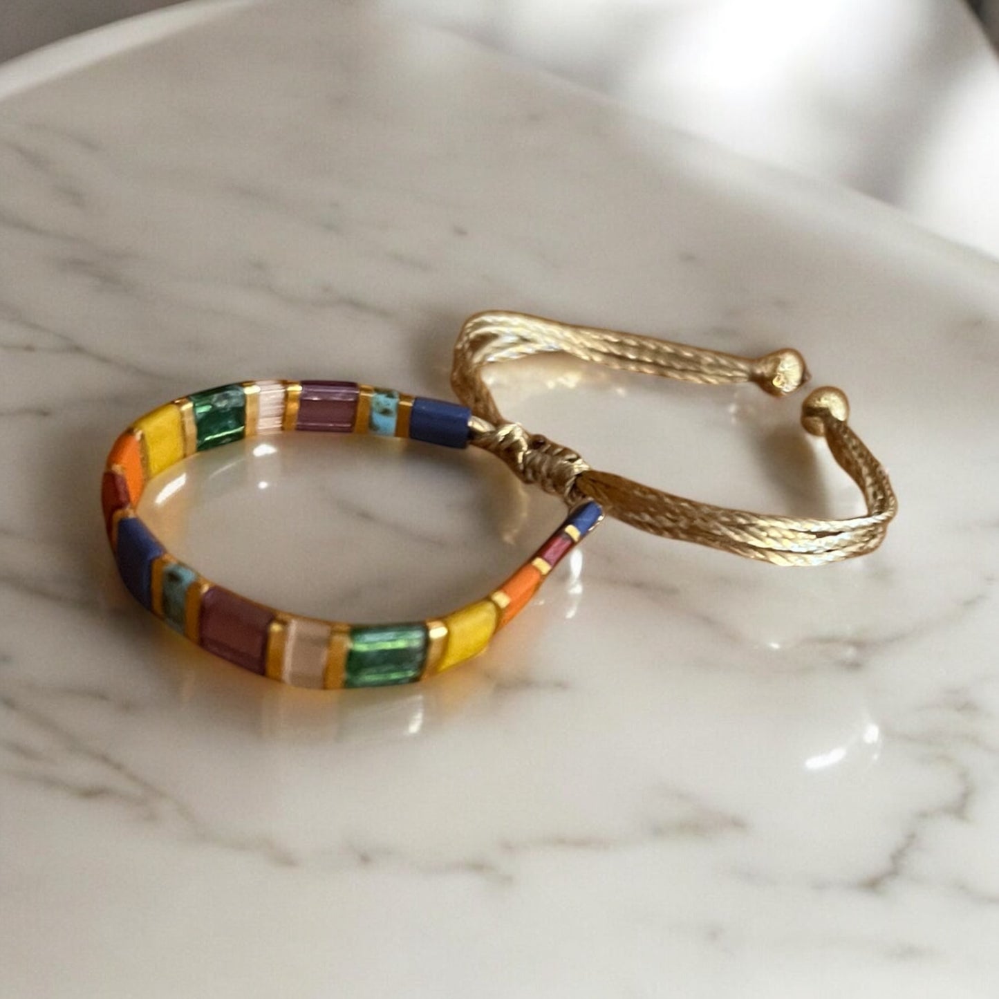 Teodora | Bracelet enfants de perles Miyuki Tila ajustable