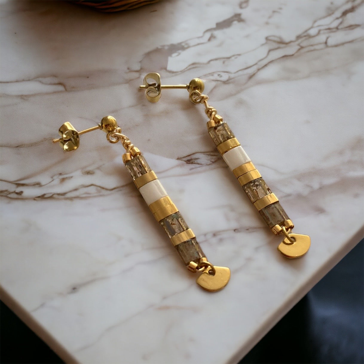 Perles plate japonaises