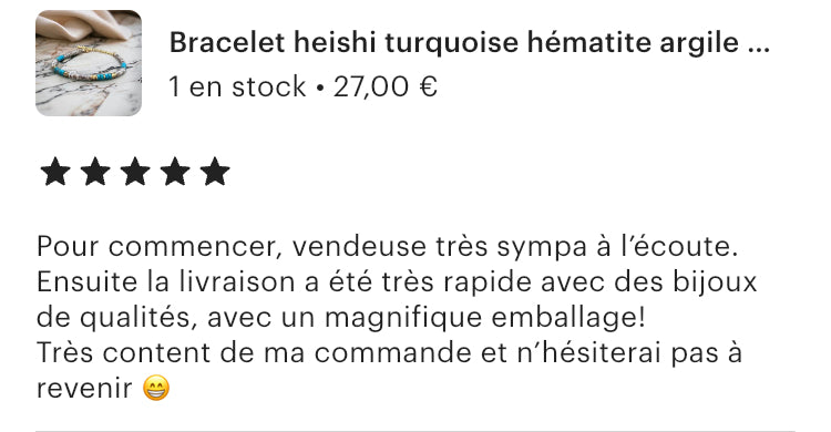 Bracelet précieux Giulia turquoise hématite et argile polymère