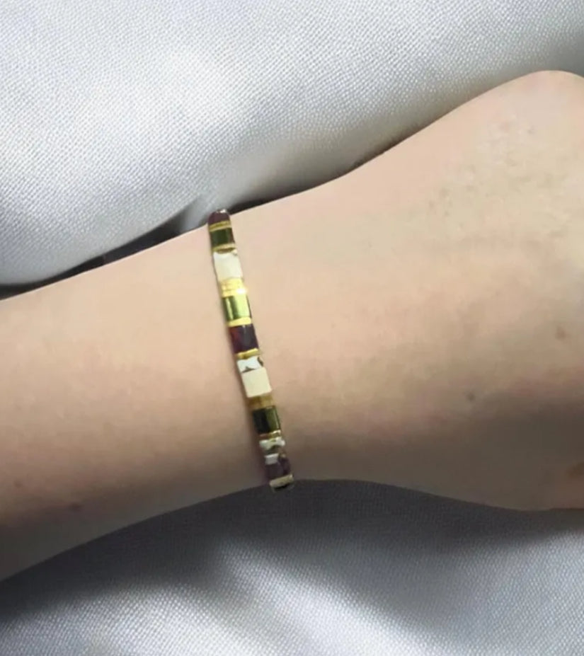 Bracelet miyuki : Seraya | bracelet de perles japonaises bohème chic