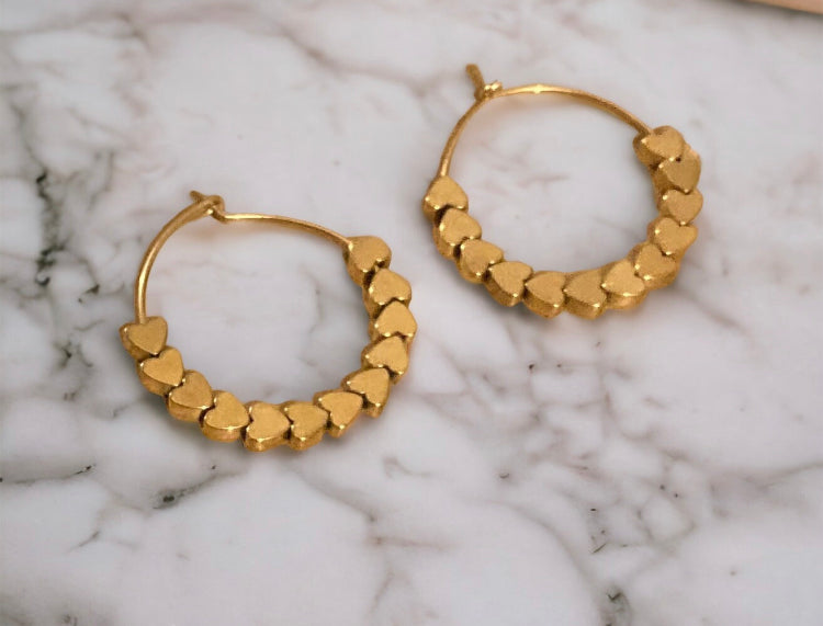 Boucles Précieuses |
Lovely en acier inoxydable et ses cœurs en hématite