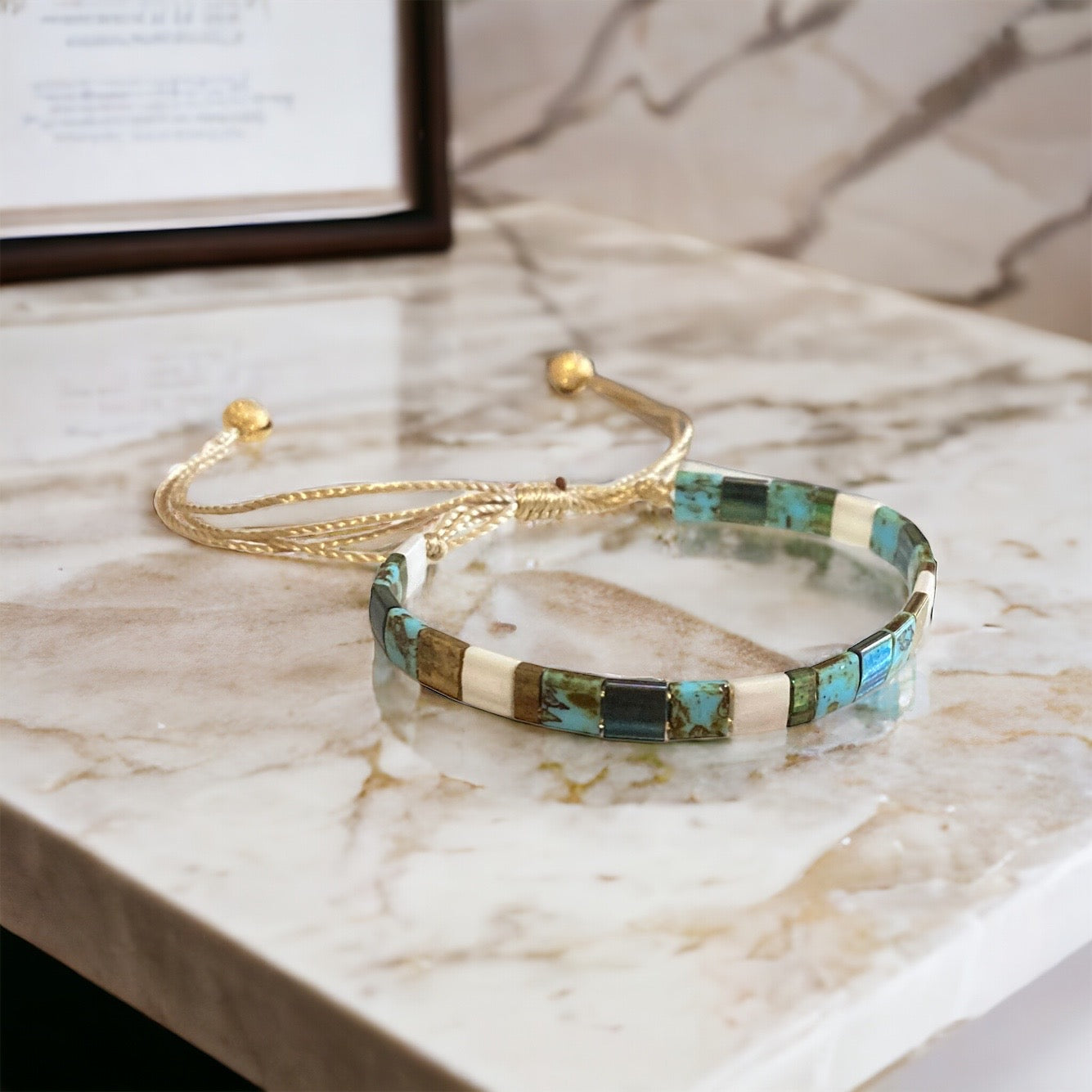 Bracelet Miyuki Tila coulissant