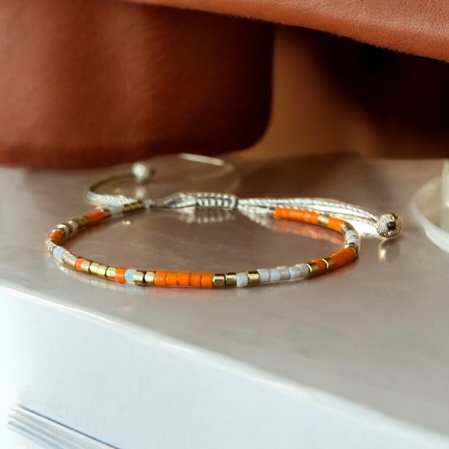 Bracelet Miyuki: Été indien |bracelet minimaliste de perles Japonaises