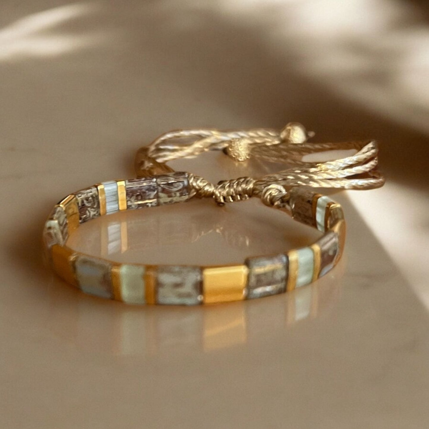 Cassidy | Bracelet enfants de perles Miyuki Tila ajustable