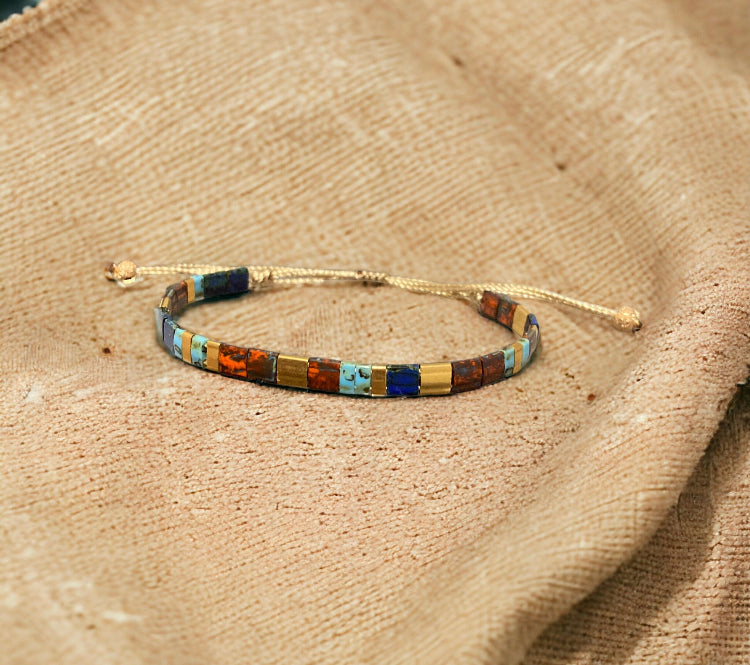 Bracelet Miyuki : Parure Salomé , ensemble de deux bracelets japonais