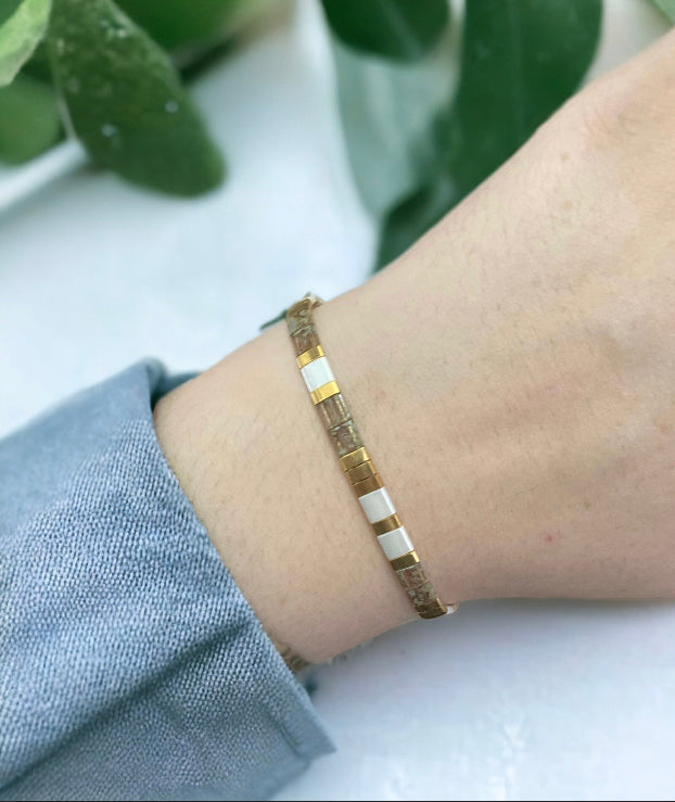 Bracelet miyuki Alba bracelet en perles japonaises haute fantaisie