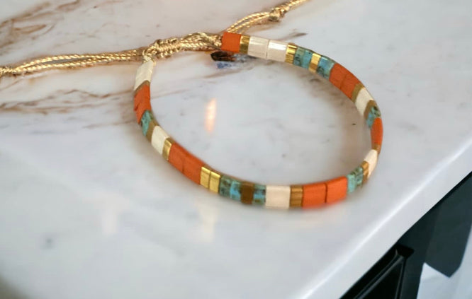Bracelet Miyuki Elsa , bracelet japonais boho chic