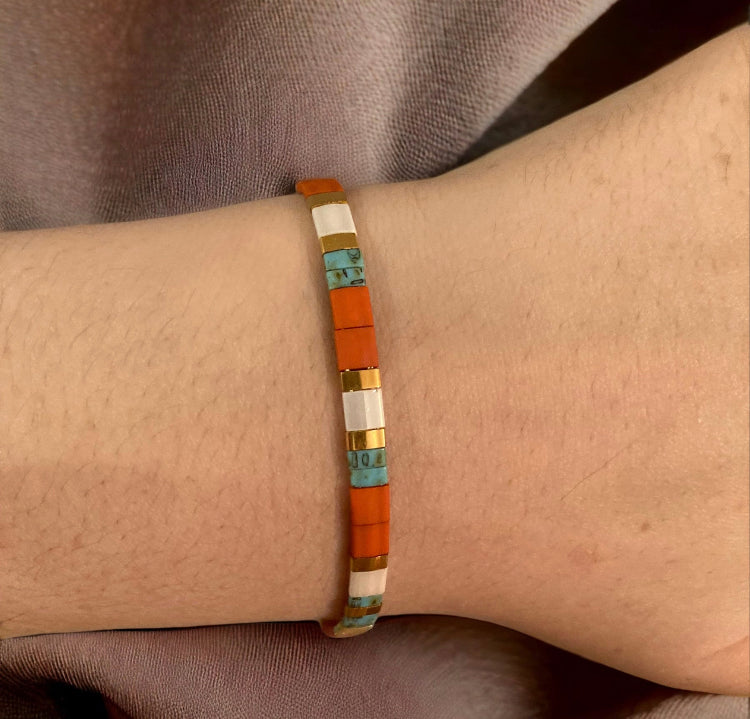 Bracelet Miyuki Elsa , bracelet japonais boho chic