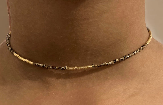 Collier miyuki Alma ras de cou collier minimaliste pour femme