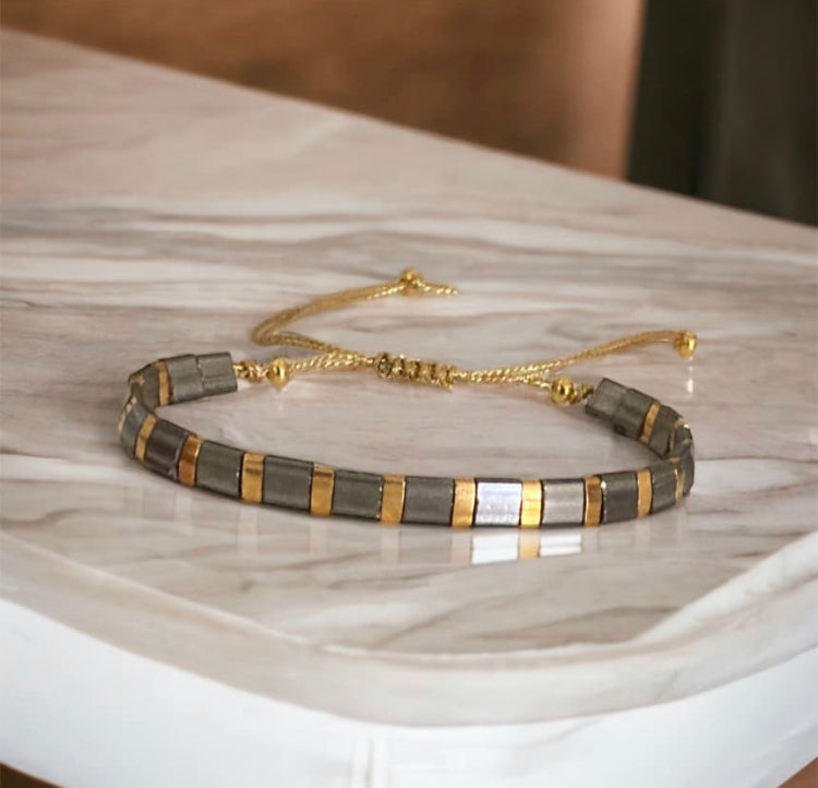 Bracelet Miyuki : Nina , bracelet Miyuki Tila ajustable