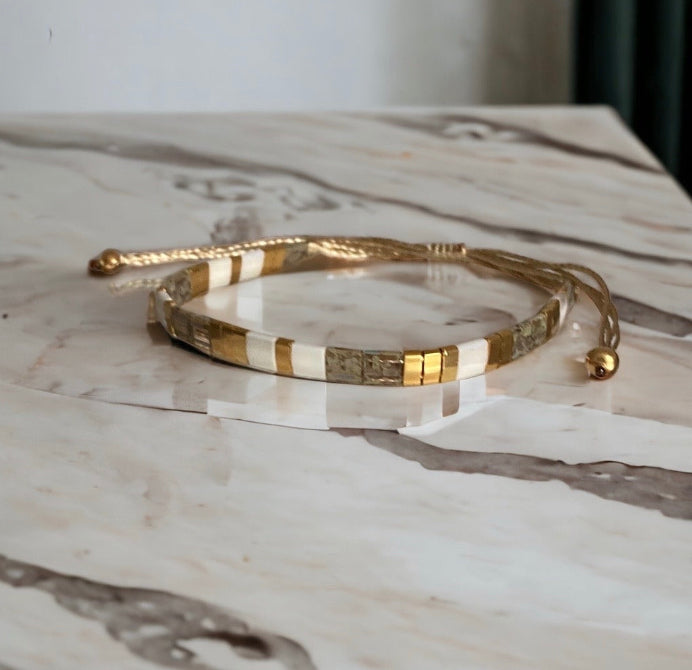 Bracelet miyuki Alba bracelet en perles japonaises haute fantaisie