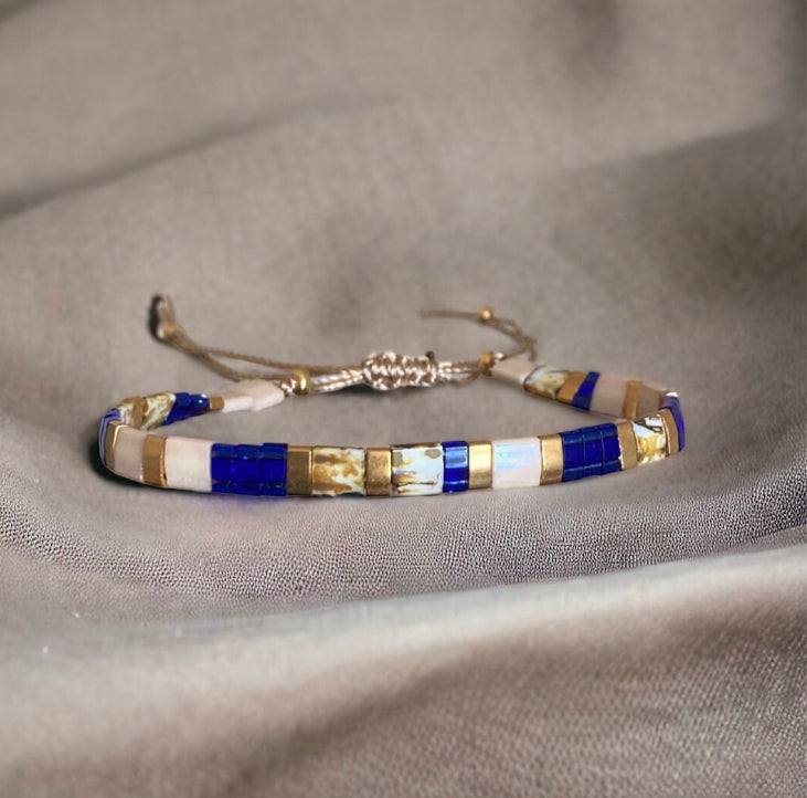Bracelet Miyuki: Ema bracelet miyuki tila ajustable sur fil d’or