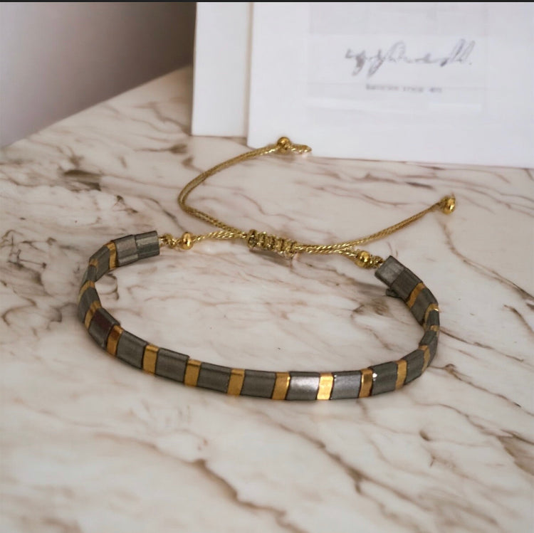 Bracelet Miyuki : Nina , bracelet Miyuki Tila ajustable