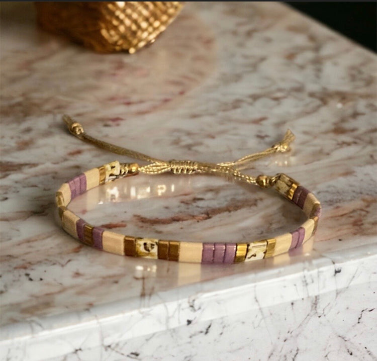 Bracelet Miyuki: Loretta , bracelet de perles japonaises