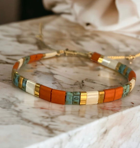 Bracelet Miyuki Elsa , bracelet japonais boho chic