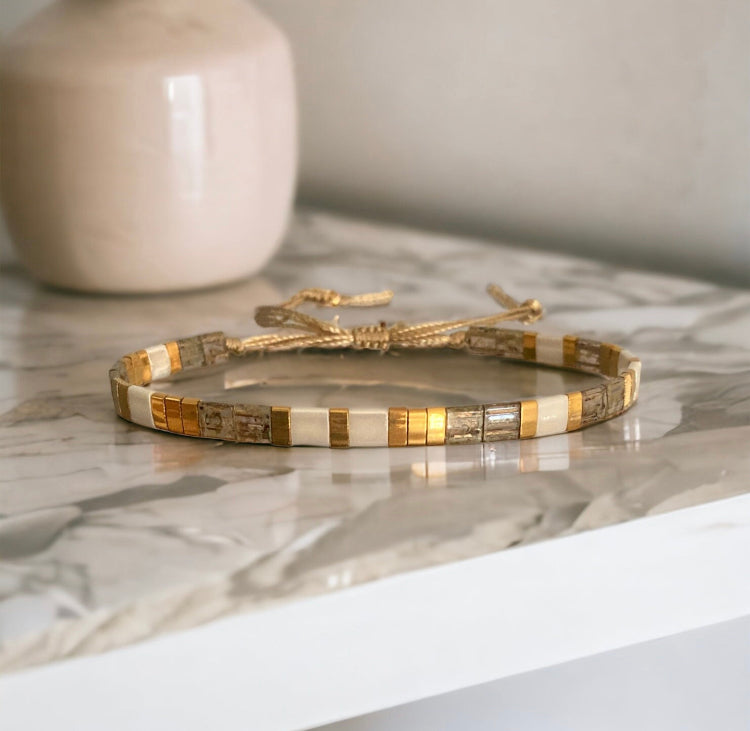 Bracelet miyuki Alba bracelet en perles japonaises haute fantaisie