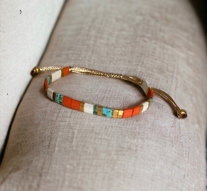 Bracelet Miyuki Elsa , bracelet japonais boho chic