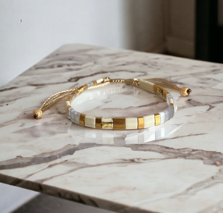 Bracelet Miyuki : Diana , bracelet Miyuki tila coulissant