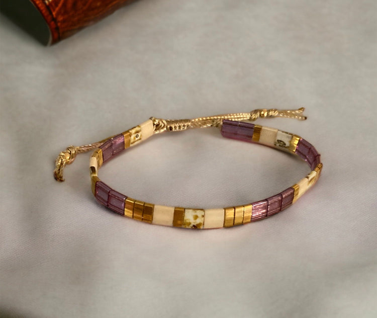 Bracelet miyuki: Yuna, bracelet miyuki tila ajustable pour femmes