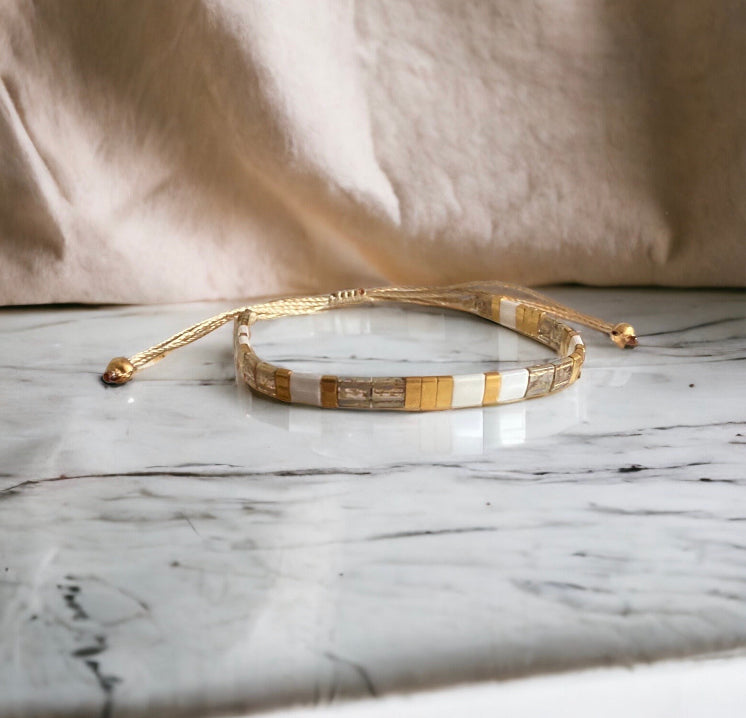 Bracelet miyuki Alba bracelet en perles japonaises haute fantaisie