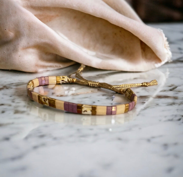 Bracelet Miyuki: Loretta , bracelet de perles japonaises