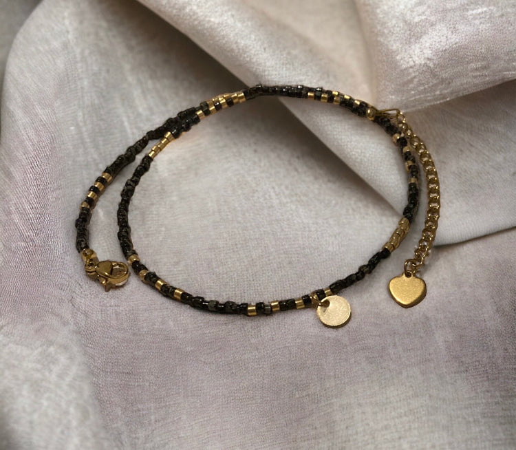 Collier miyuki : Natalia collier minimaliste perles de verre japonaises pour femme