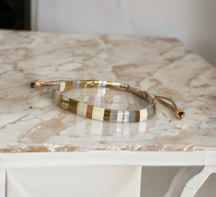 Bracelet Miyuki : Diana , bracelet Miyuki tila coulissant