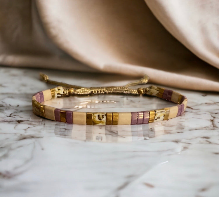 Bracelet Miyuki: Loretta , bracelet de perles japonaises