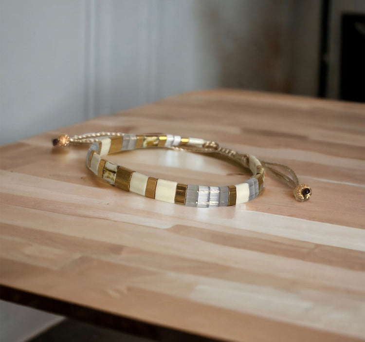 Bracelet Miyuki : Diana , bracelet Miyuki tila coulissant