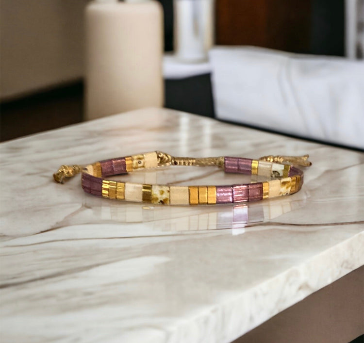 Bracelet miyuki: Yuna, bracelet miyuki tila ajustable pour femmes