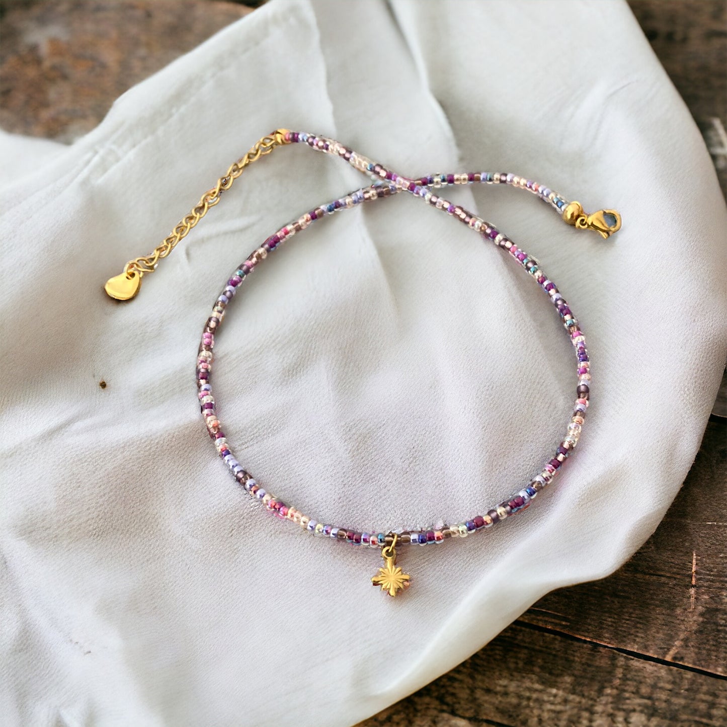 Collier Miyuki : Anastasia , ras de cou très fin de perles japonaises