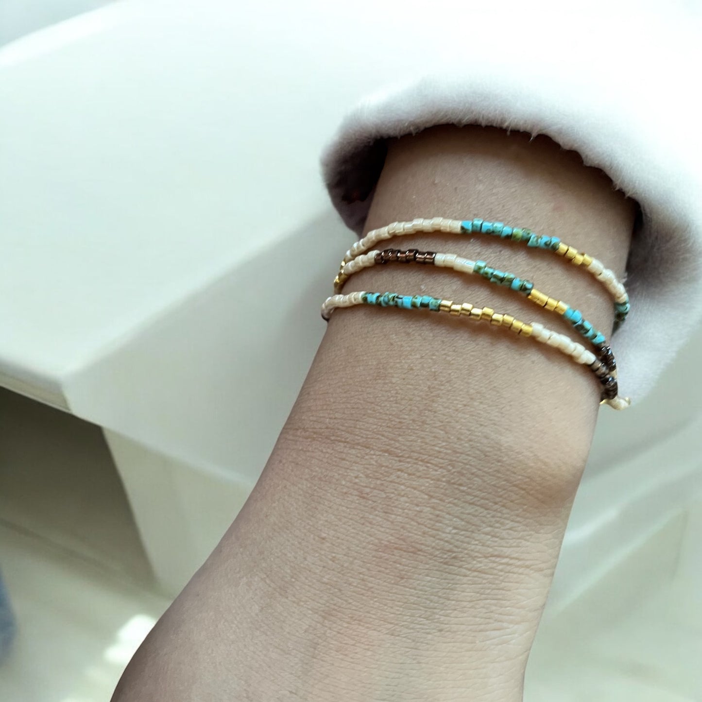 Bracelet Miyuki | Bohème, bracelet multi rangs en perles Miyuki
