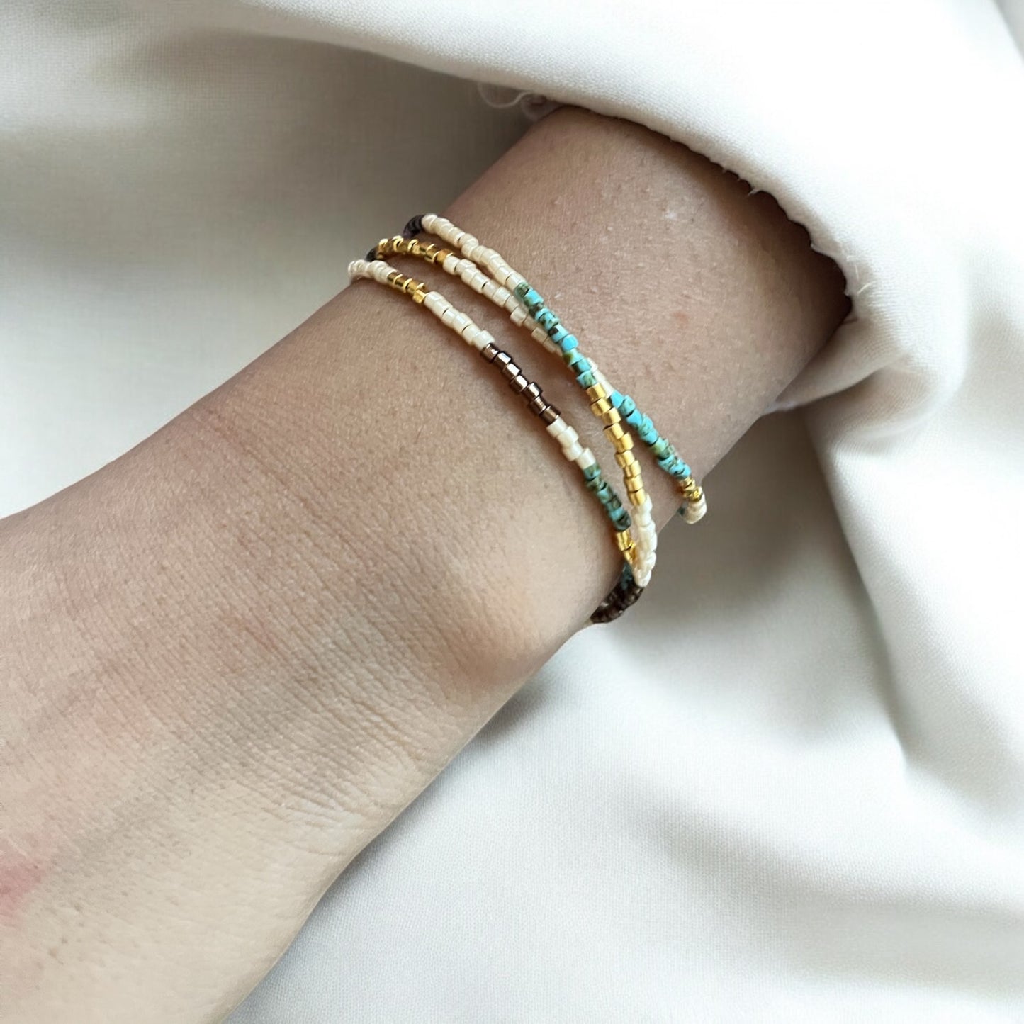 Bracelet Miyuki | Bohème, bracelet multi rangs en perles Miyuki