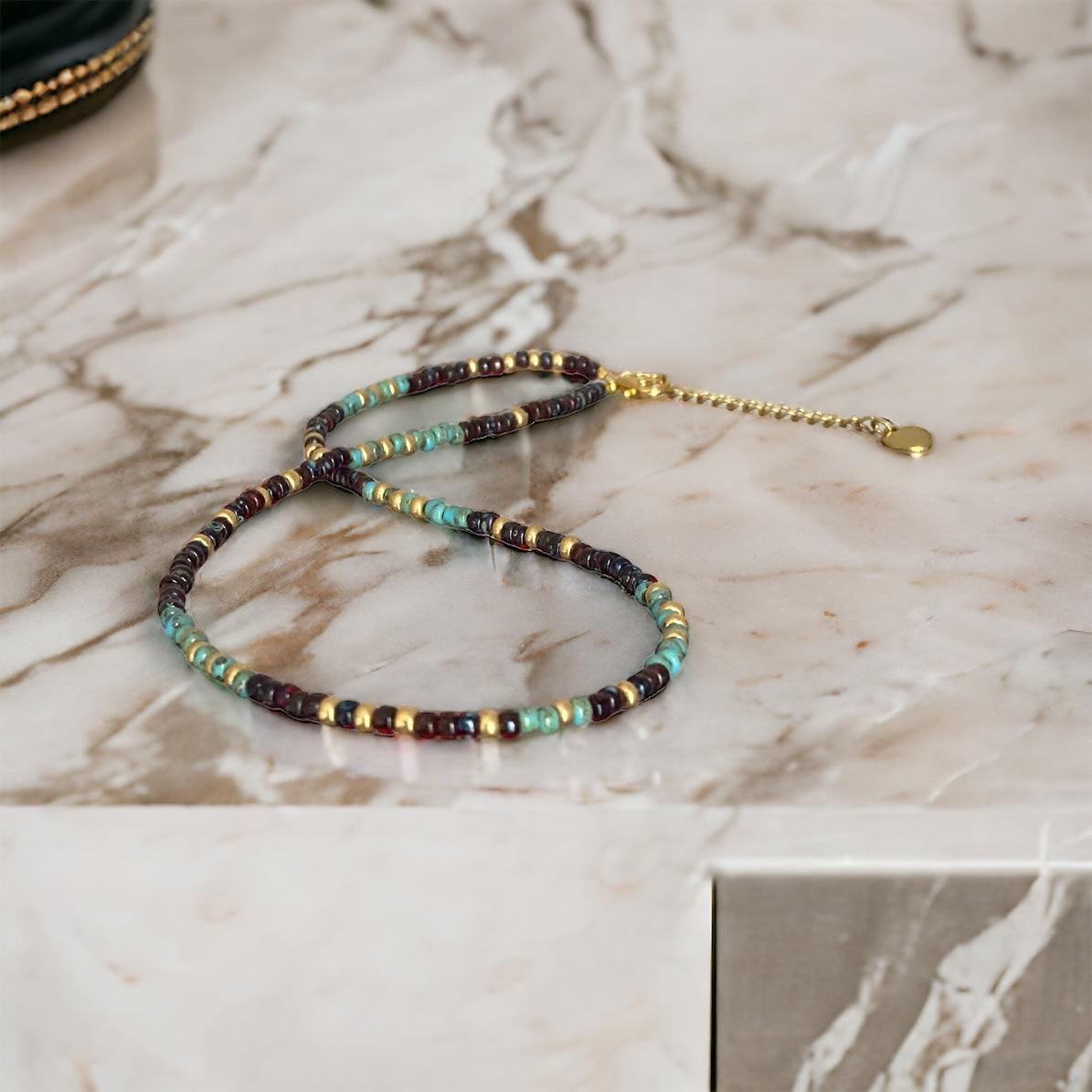 Collier Miyuki : Ima, collier bohème en perles de rocailles Miyuki