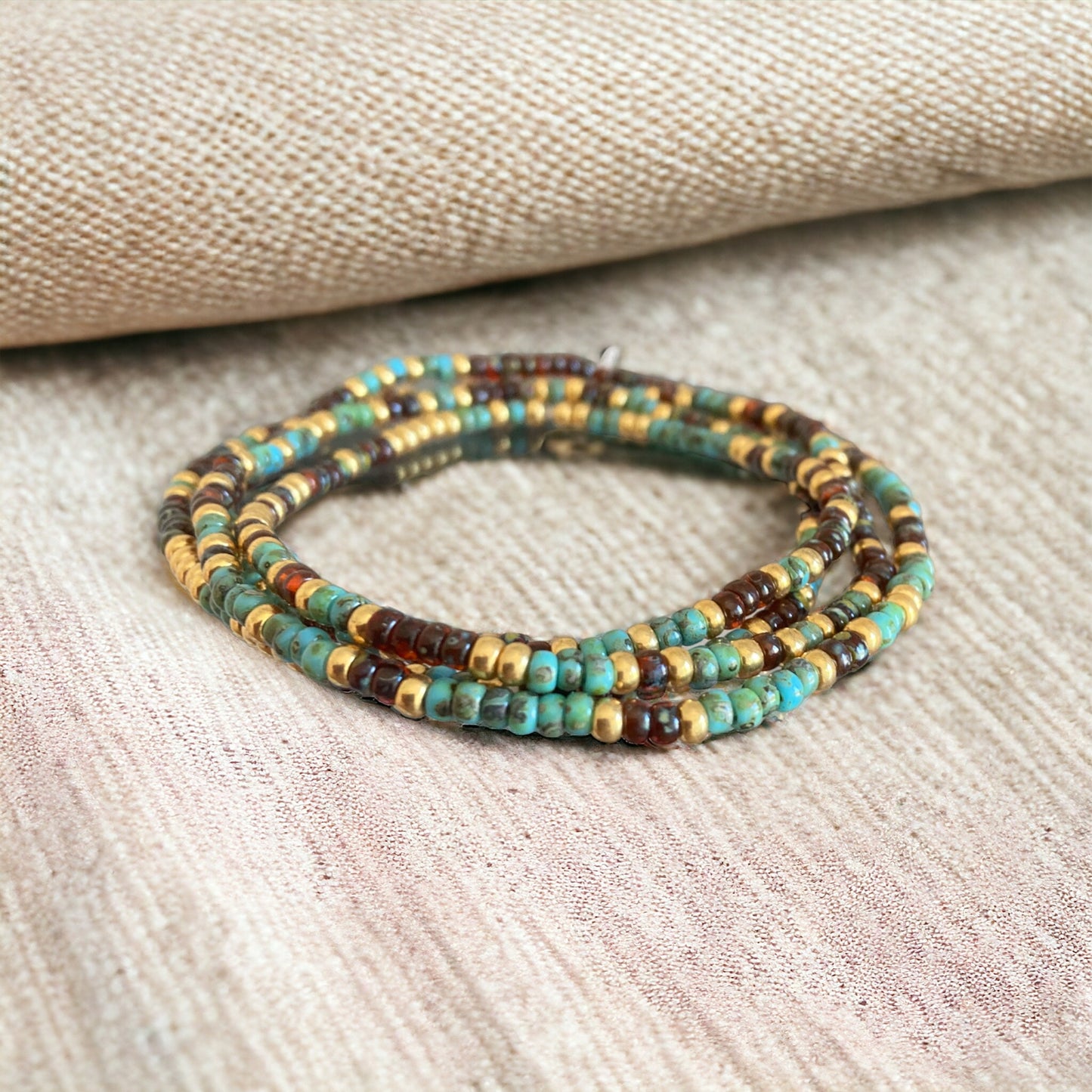 Bracelet Miyuki : Jaya , bracelet wrap en rocailles miyuki