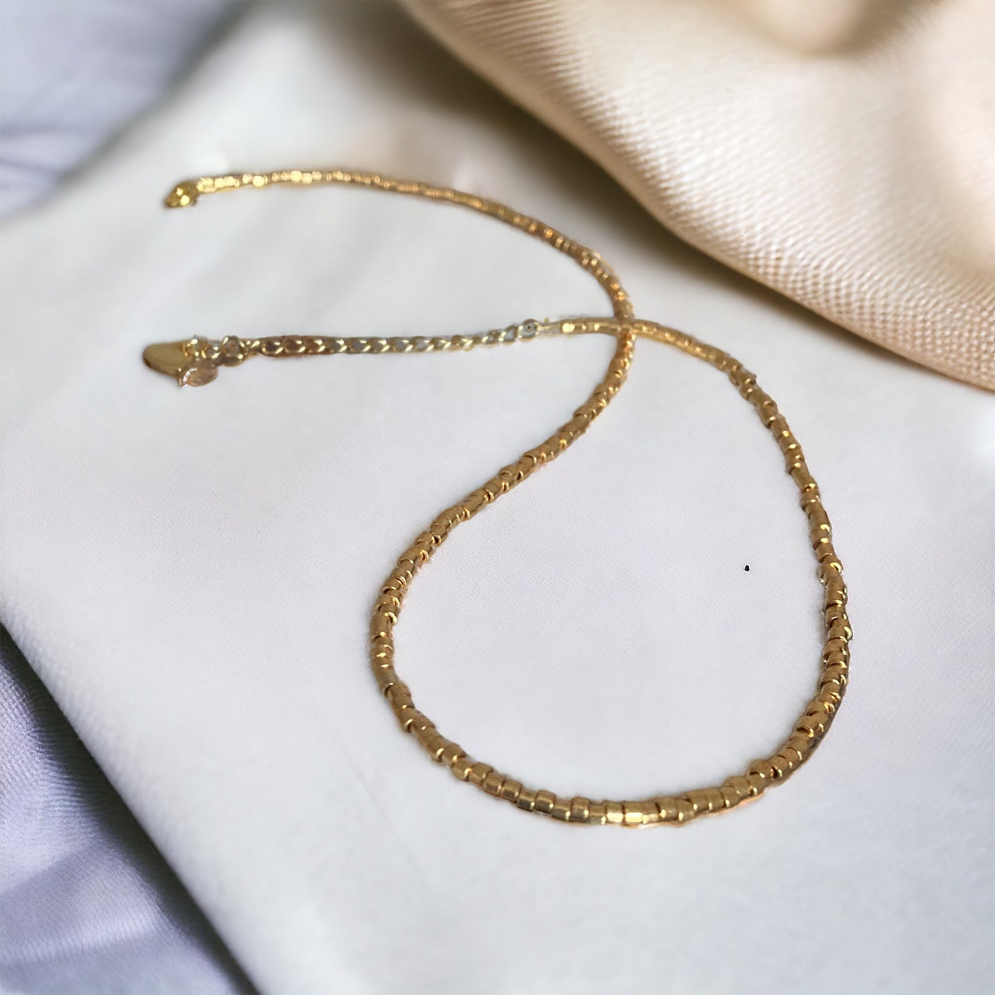 Élégant collier de perles longueur au choix