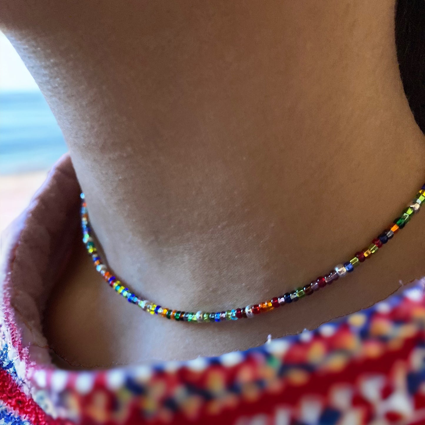 Collier Miyuki : Oria , collier de perles multicolore Miyuki