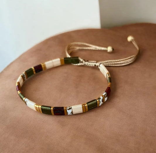 Bracelet miyuki : Seraya |  bracelet de perles japonaises bohème chic
