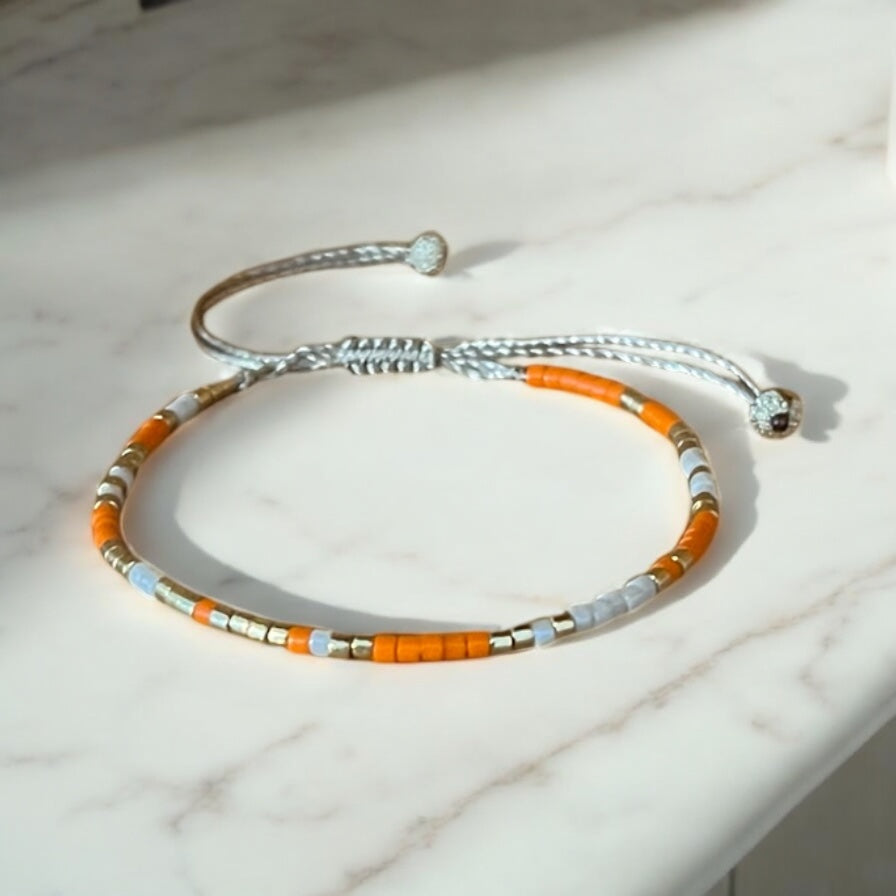 Bracelet Miyuki: Été indien |bracelet minimaliste de perles Japonaises