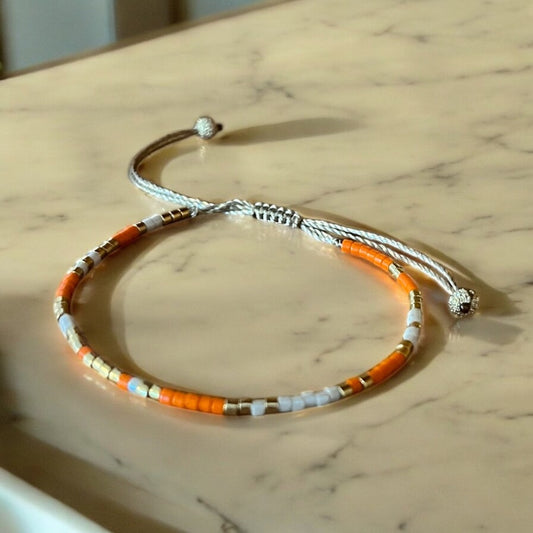 Bracelet Miyuki: Été indien |bracelet minimaliste de perles Japonaises