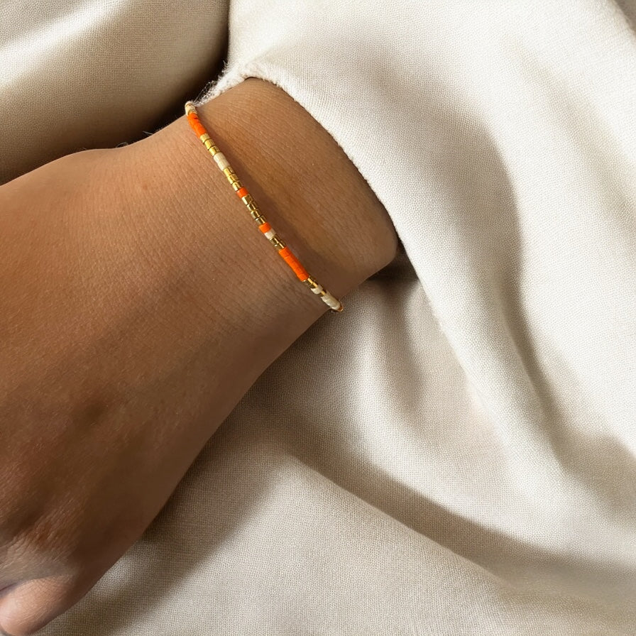 Bracelet Miyuki: Été indien |bracelet minimaliste de perles Japonaises