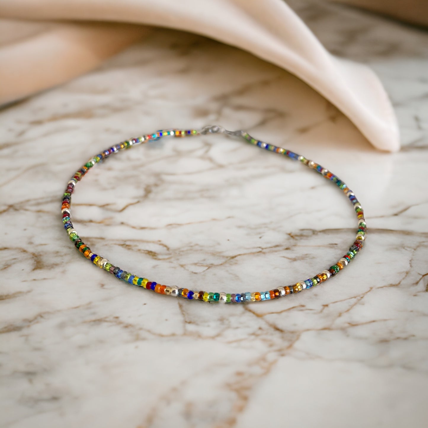 Collier Miyuki : Oria , collier de perles multicolore Miyuki